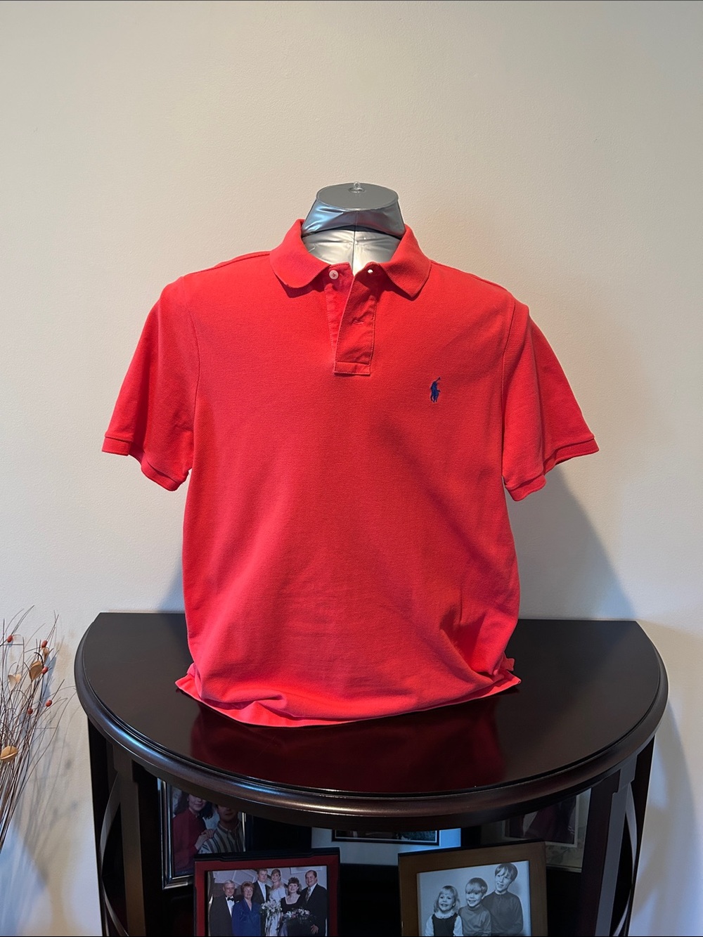 Polo by Ralph Lauren Red Short-Sleeve Polo with Navy Logo